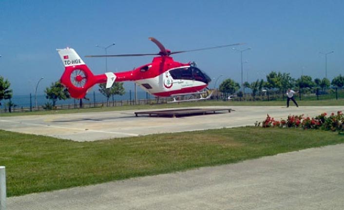 Yüksek gerilim hattında yaralandı - Trabzon'dan helikopterle alındı