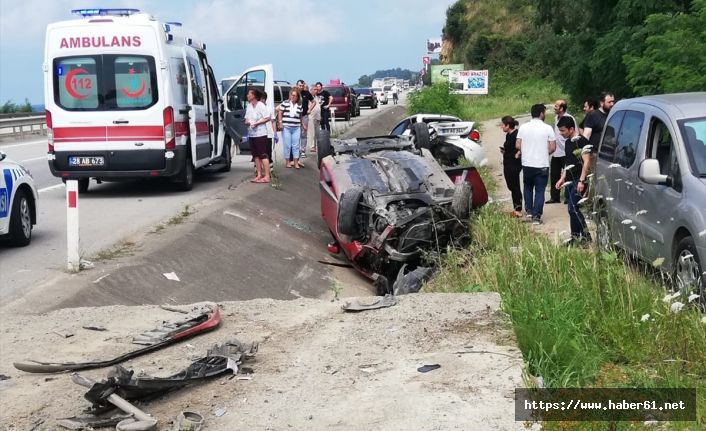 Giresun'da 2 kaza! Yaralılar var!