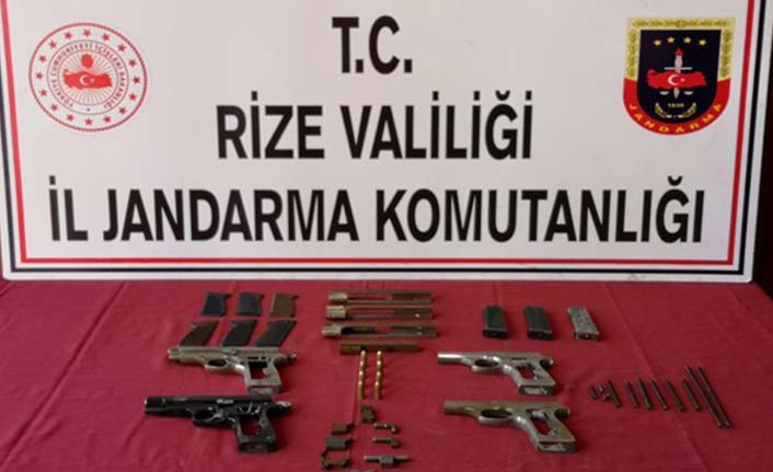 Rize’de jandarmadan silah operasyonu