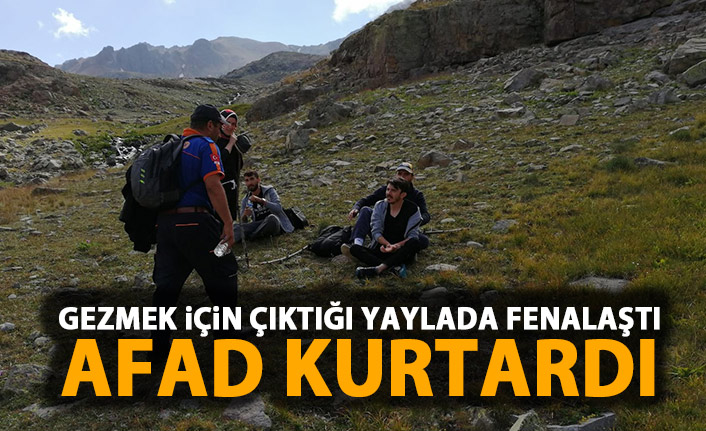 Yaylada yüksek irtifadan rahatsızlandı! AFAD kurtardı!