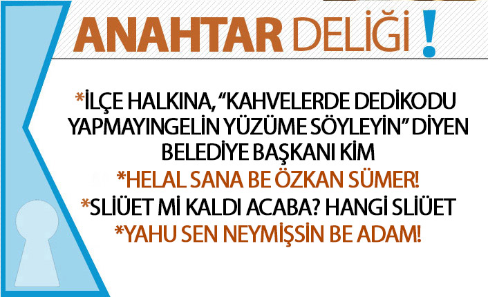 Anahtar Deliği 14.08.2019