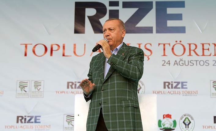 Cumhurbaşkanı Erdoğan: Rize-Artvin Havalimanı 1,5 yıl içerisinde hizmete alınacak