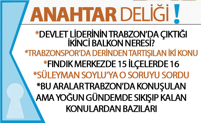 Anahtar Deliği 27.07.2019