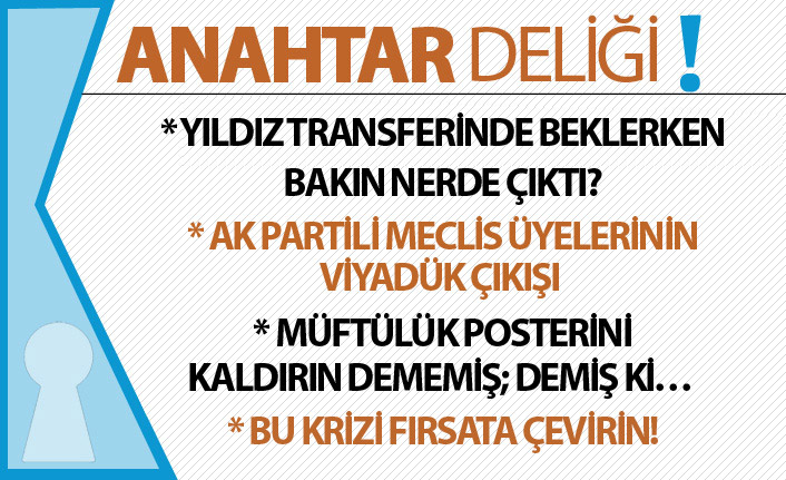 Anahtar Deliği 01.09.2019