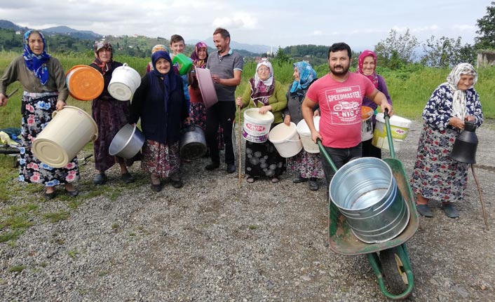 Giresun'da ninelerin 'su' isyanı