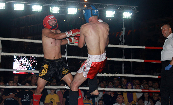 Giresun'da kick boks heyecanı