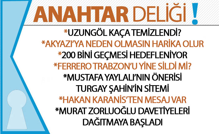 Anahtar Deliği 04.09.2019