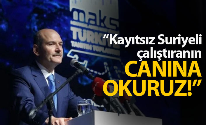 Bakan Soylu'dan sert açıklama: Canına okuruz