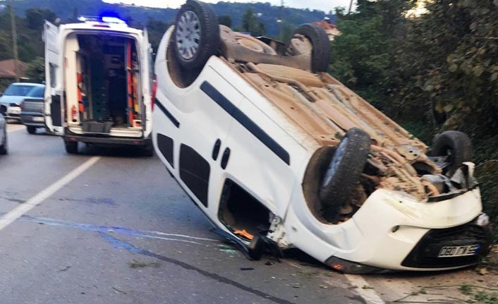 Sürücüsü kontrolü kaybedince bu hale geldi