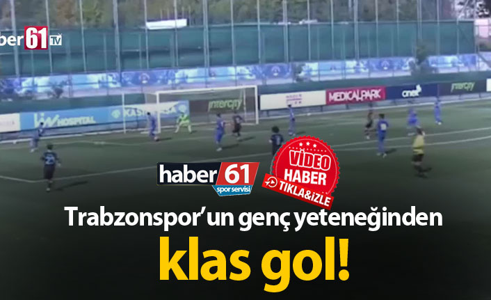 Trabzonspor'un genç ismi Cafer Tosun'dan klas gol