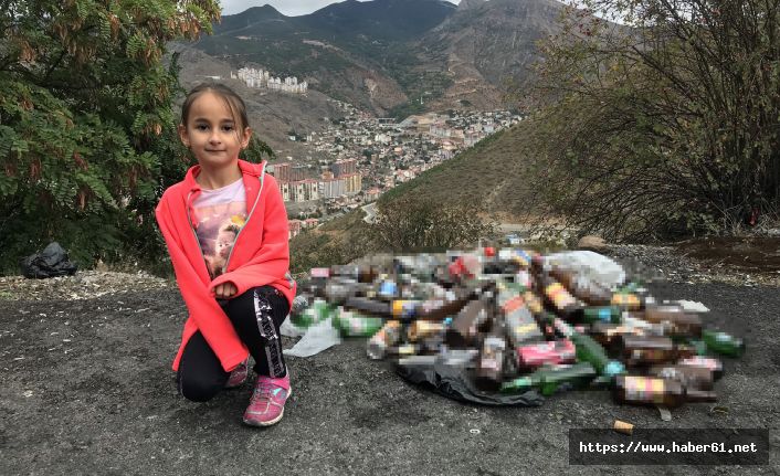 Gümüşhane'de 8 yaşındaki Zeynep'ten çöp isyanı