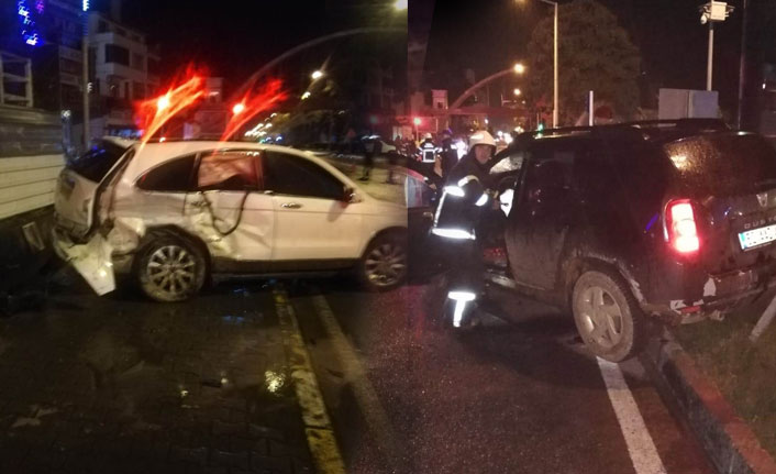 Ordu'nun Fatsa ilçesinde, trafik kazası: 2 yaralı