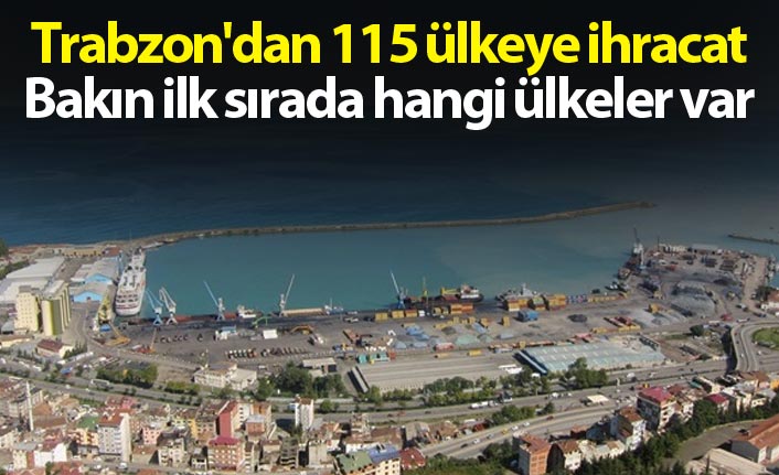 Trabzon'dan 115 ülkeye ihracat