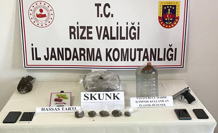 Rize'de uyuşturucu operasyonu 05 Ekim 2019