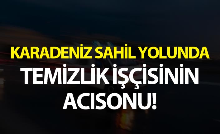 Yolcu otobüsünün çarptığı temizlik işçisi öldü