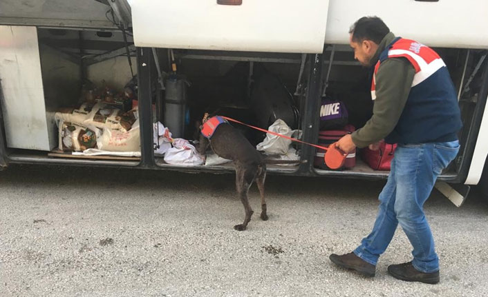 Yolcunun üzerinde uyuşturucu ele geçirildi