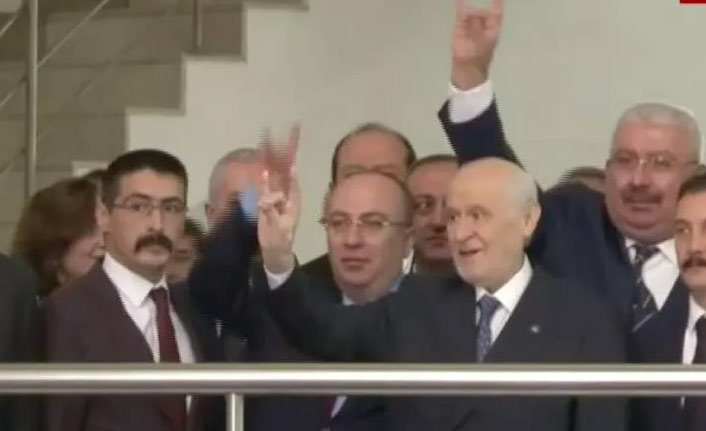 Devlet Bahçeli günler sonra parti genel merkezinde