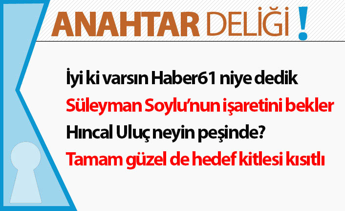 Anahtar Deliği 16.10.2019