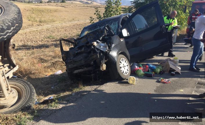 Amasya'da trafik kazası