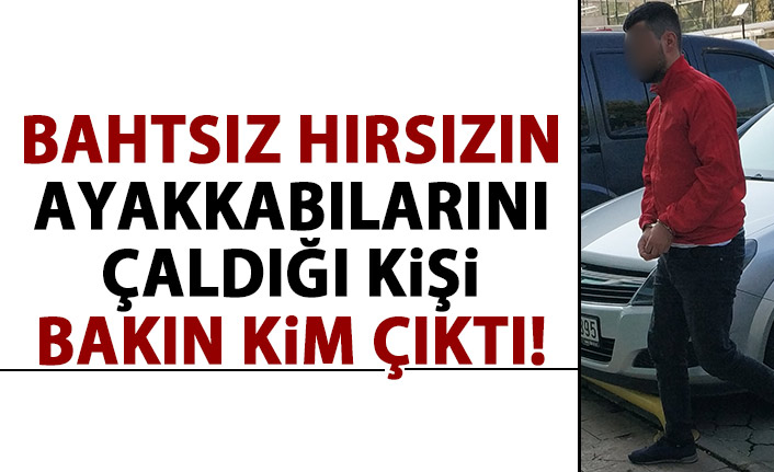 Bahtsız hırsızın ayakkabısını çaldığı kişi savcı çıktı!