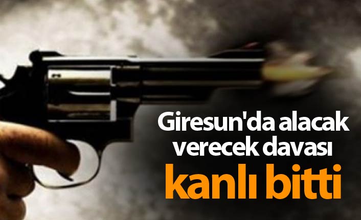 Giresun'da alacak verecek davası kanlı bitti