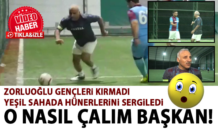 Murat Zorluoğlu gençleri kırmadı! Yeşil sahada hünerlerini gösterdi