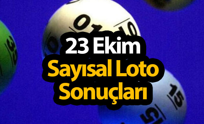 23 Ekim Sayısal Loto Sonuçları