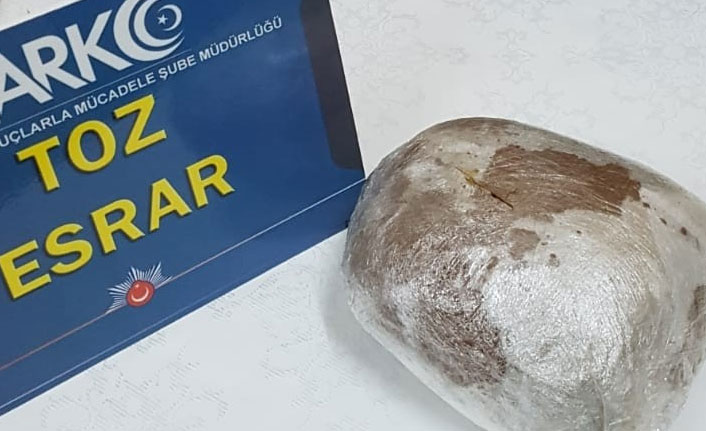 Ordu'da 1 kilo esrar yakalandı