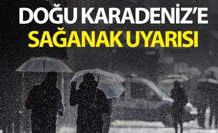 Doğu Karadeniz için sağanak uyarısı - 28 Ekim 2019