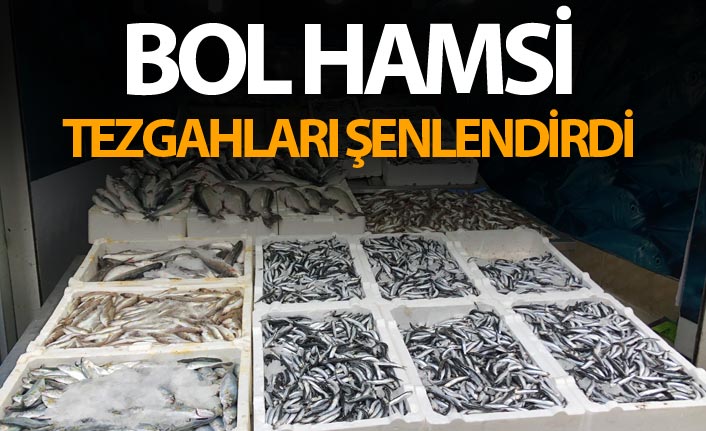 Bol hamsi tezgahları şenlendirdi