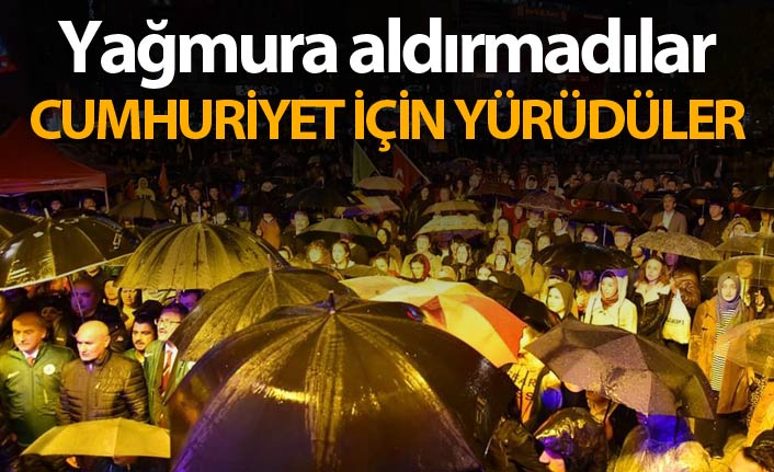 Giresun’da '‘Cumhuriyet’ yürüyüşü