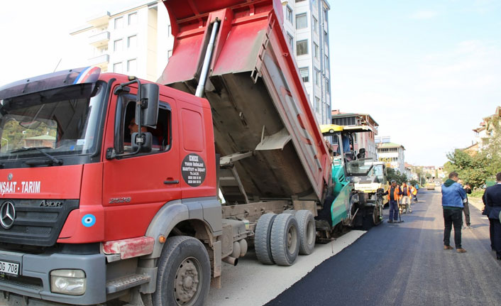 Fatsa’nın en büyük caddesi asfaltlandı