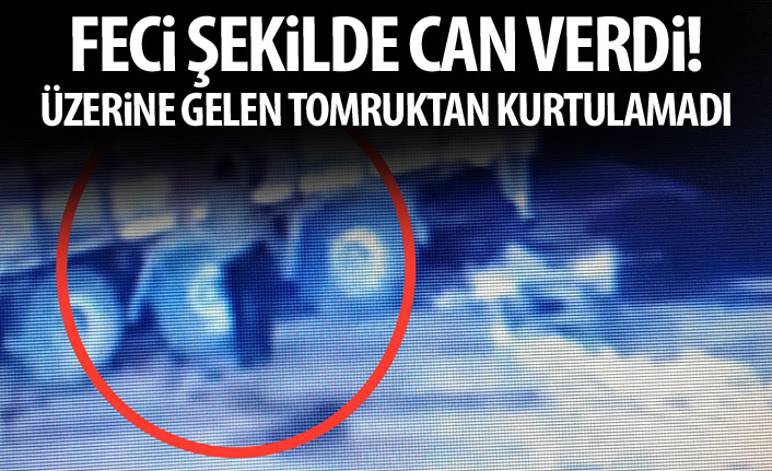 Feci ölüm! Üzerine gelen tomruktan kurtulamadı!