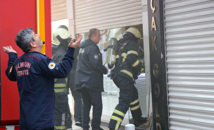 Samsun’da yangın paniği