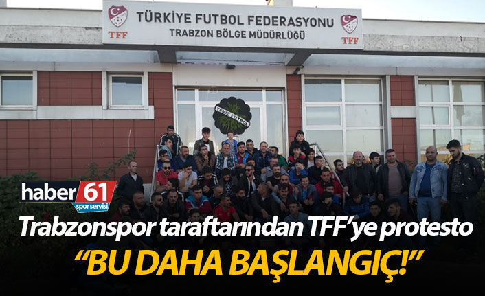 Trabzonspor taraftarlarından TFF'ye sessiz protesto: Bu daha başlangıç!