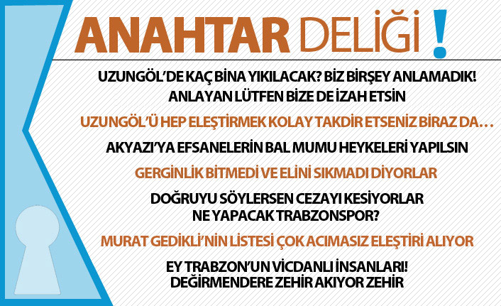 Anahtar Deliği 13.11.2019