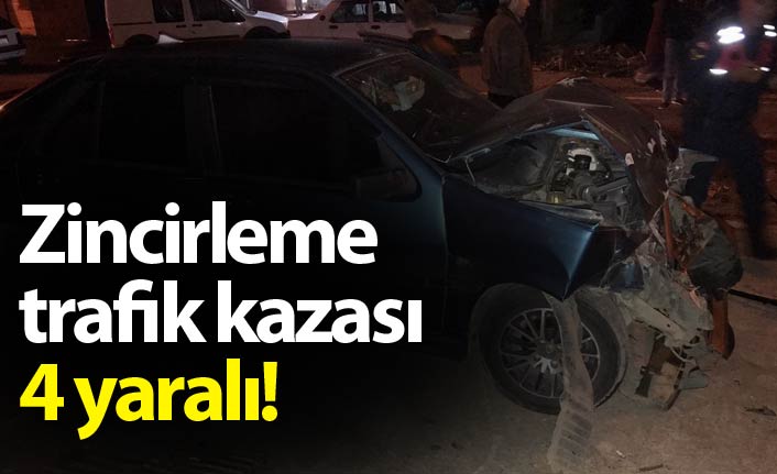 Giresun'da zincirleme trafik kazası: 4 yaralı