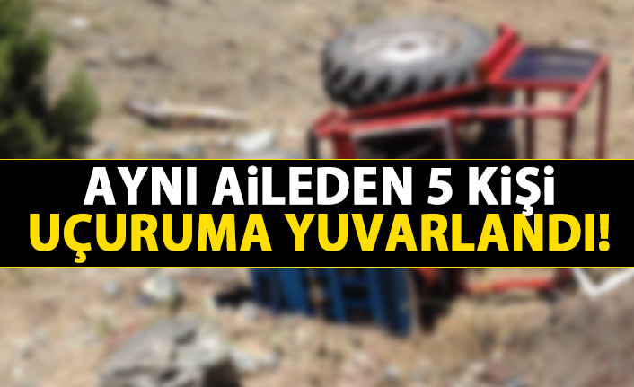 Aynı aileden 5 kişi uçuruma yuvarlandı!