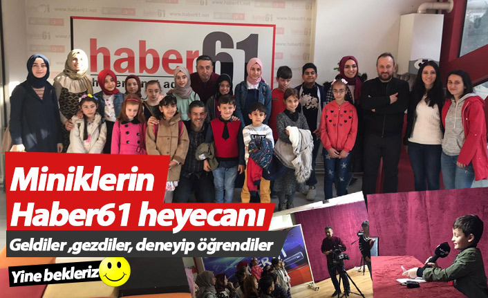 Dernekpazarı'nda eğitim gören öğrencilerden Haber61’e ziyaret!