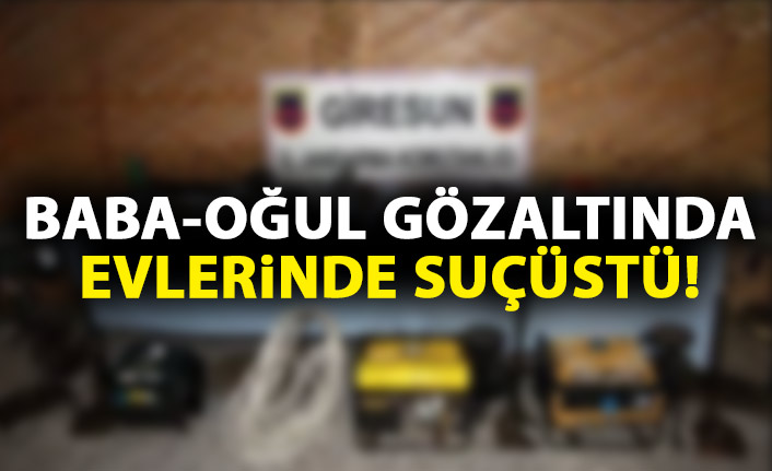 Baba-oğul silah imalatından gözaltına alındı!