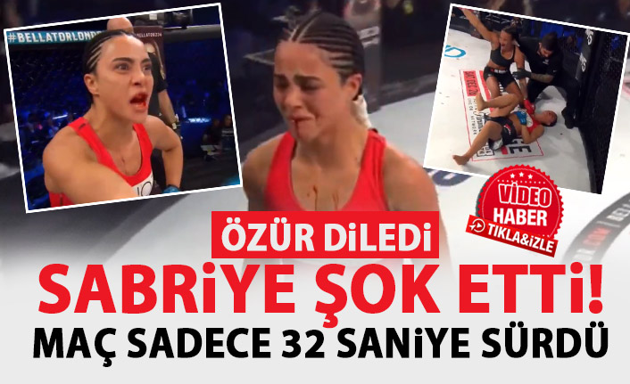 Sabriye Şengül şok etti! 32 saniye sürdü - Sabriye Şengül Denisse Kielholtz maçı