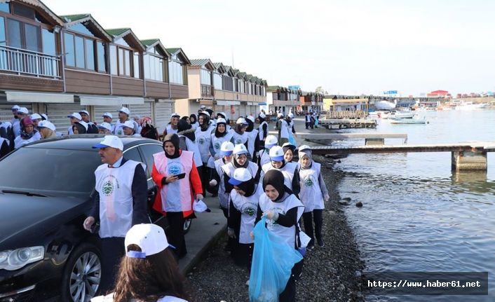 Rize'de çöp toplama organizasyonu