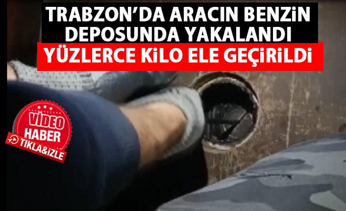 Trabzon'da yakalandı! Yakıt deposunda kilolarca bal!