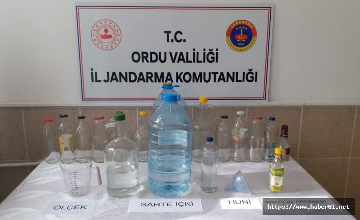 Ordu’da kaçak içki imalathanesine baskın