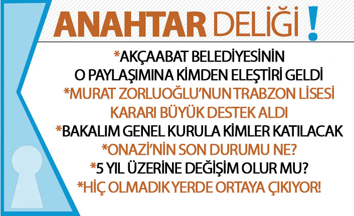 Anahtar Deliği 30.11.2019