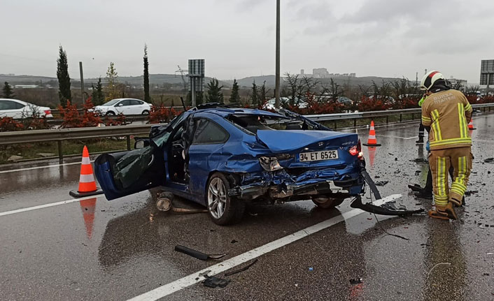 Bursa'da otobanda su birikintisi faciası