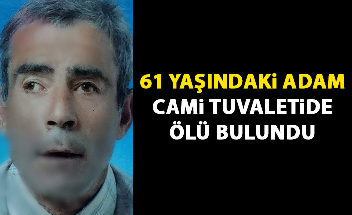 Cami tuvaletinde ölü bulundu