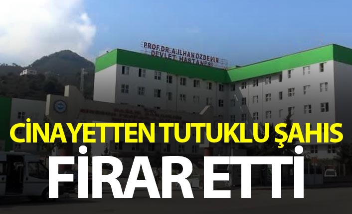 Cinayetten tutuklu şahıs firar etti