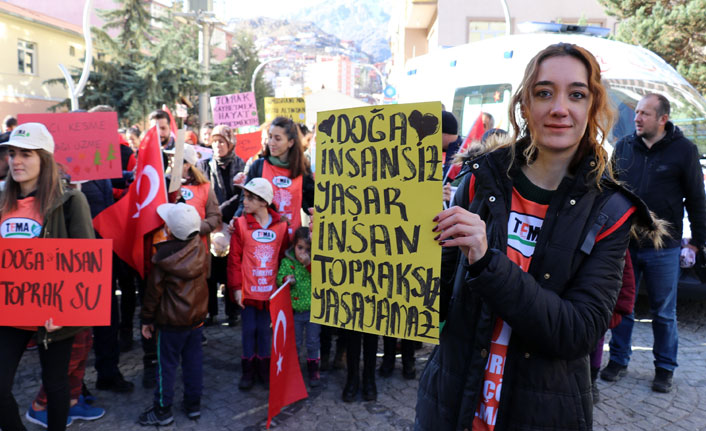 Erozyona dikkat çekmek için yürüyüş düzenlendi