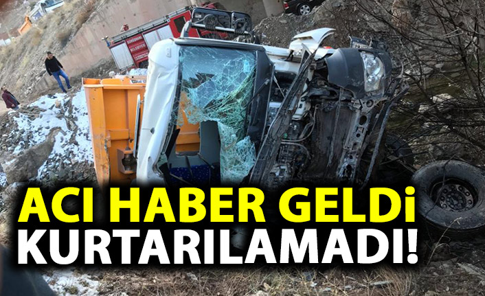 Harfiyat kamyonu köprüden uçtu! 1 kişi öldü